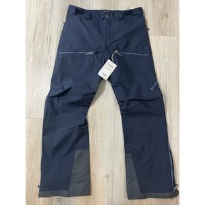 Houdini Women Purpose Shell Pants Size L Blue  Waterproof Ski Mountain